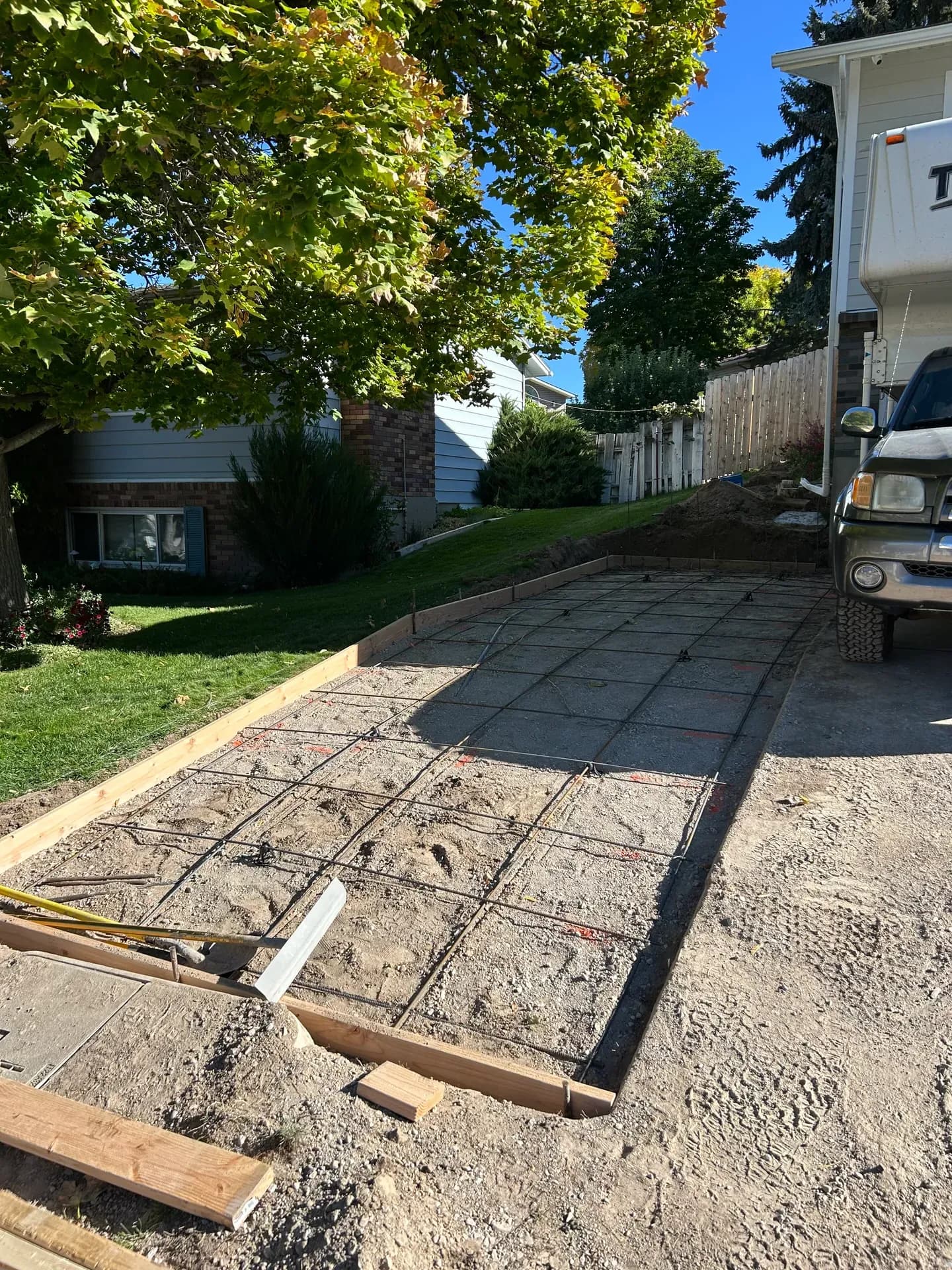 Carter Built Construction team working on a concrete and construction project in East Idaho